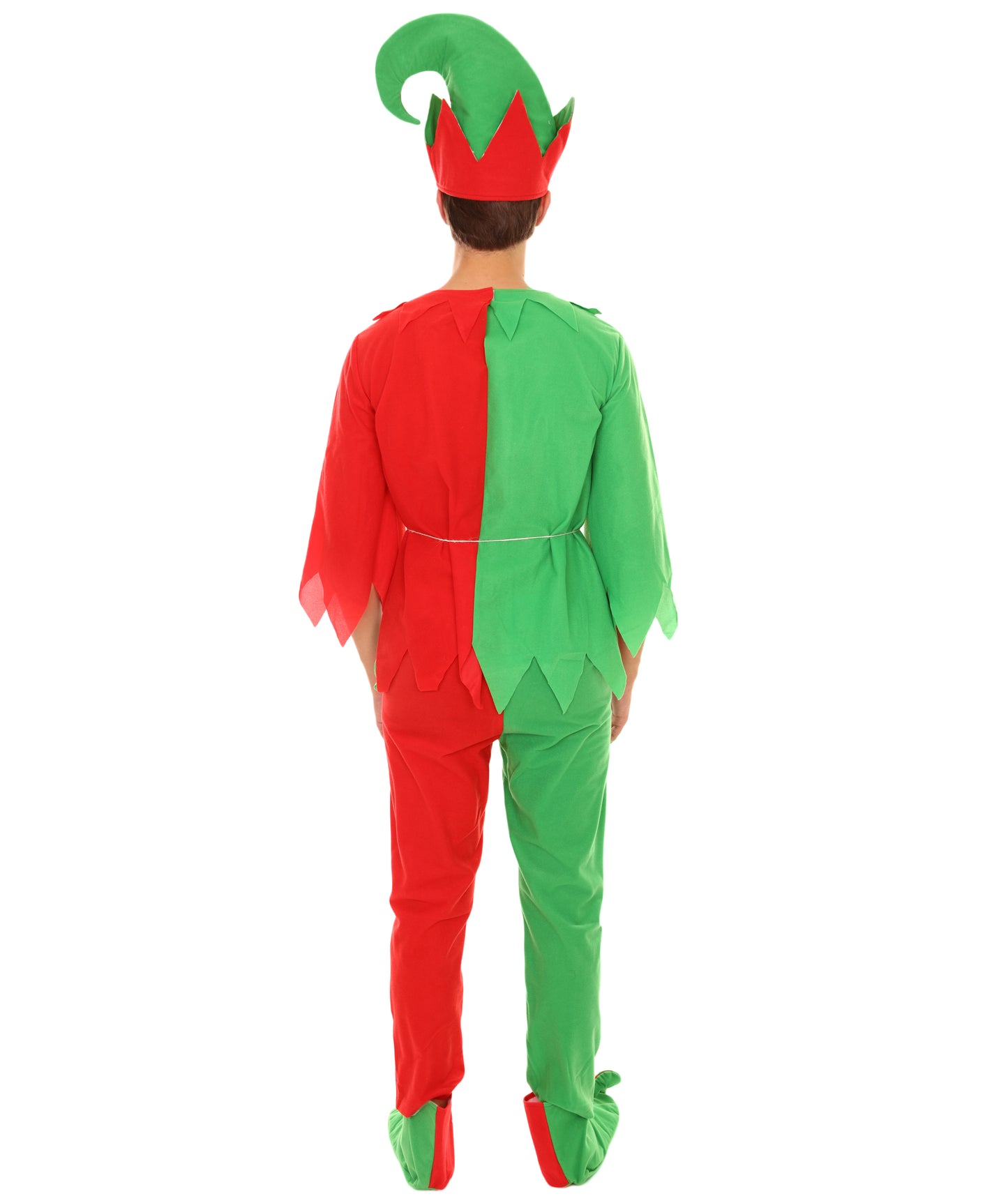 Men's Santa's Sidekick Christmas Costume | Red and Green Halloween and Xmas Costume