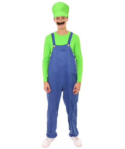 Men's 80'S Plumber Costume | Green Halloween Costume