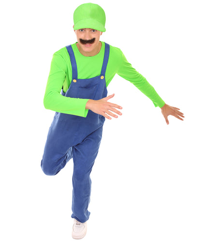 Men's 80'S Plumber Costume | Green Halloween Costume
