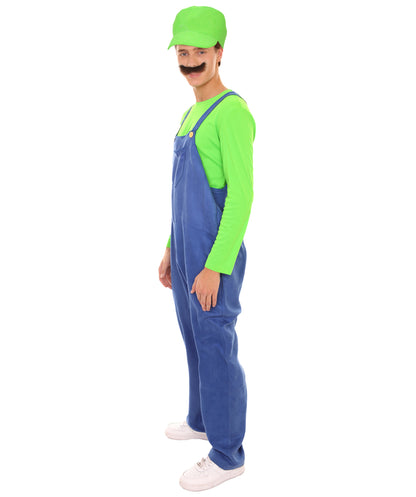 Men's 80'S Plumber Costume | Green Halloween Costume