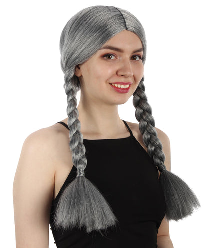 HPO Women's  Braided Gothic Wig | Multiple Color Collections TV Movie Wigs | Premium Breathable Capless Cap