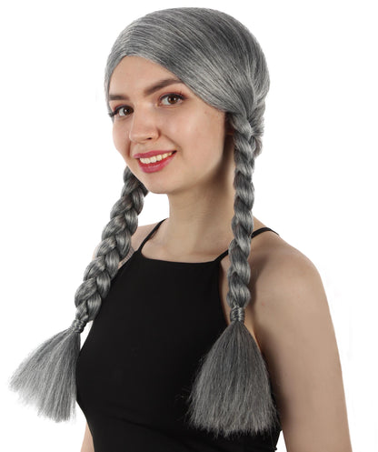 HPO Women's  Braided Gothic Wig | Multiple Color Collections TV Movie Wigs | Premium Breathable Capless Cap