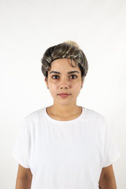 HPO Women's Hollywood Actress-Inspired Brown & Blonde Mixed Wig | Long Straight Glamorous Hairstyle | Adjustable Breathable Cap for Halloween, Parties & Stage