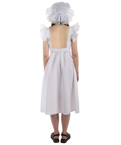 Women's Maid Apron Costume | Grey Fancy Costume