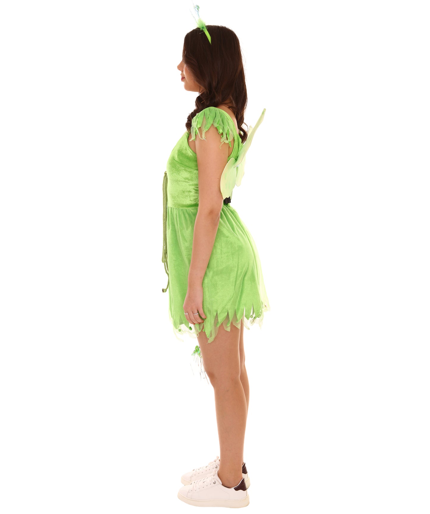 HPO Women's Pretty Fairy Costume , Green Color, Flame Retardant Synthetic Fabric