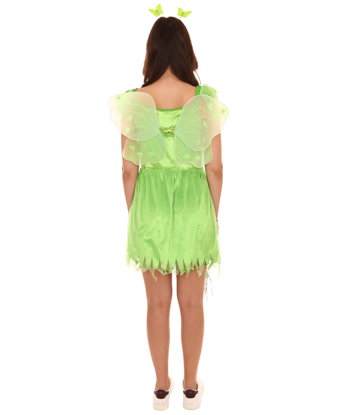 HPO Women's Pretty Fairy Costume , Green Color, Flame Retardant Synthetic Fabric