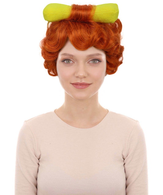 HPO Women's Retro Prehistoric Multicolor Wig with Bone Hair Accessories | Vintage 80s Style  | Halloween, Stage Performance
