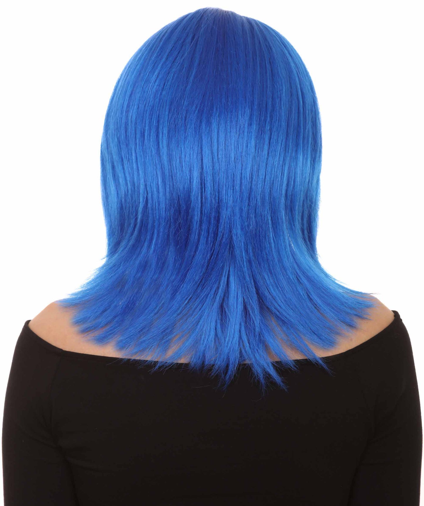 Shoulder Length Bob with Side Bangs Party Wig |  Halloween Wig | Premium Breathable Capless Cap