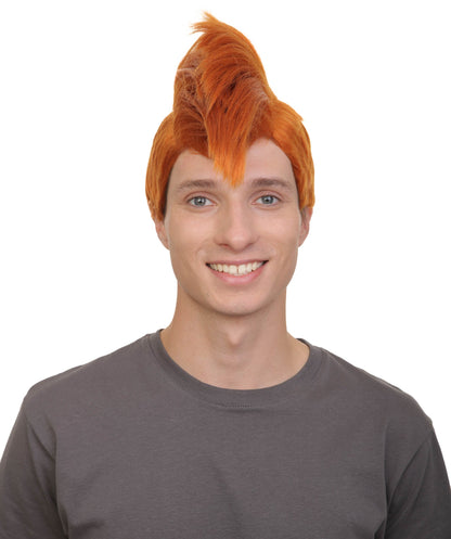 Adult Men’s  Animated Goofy Dog Movie Mohawk Wig | Multicolor Options | Perfect for Halloween | Flame-retardant Synthetic Fiber