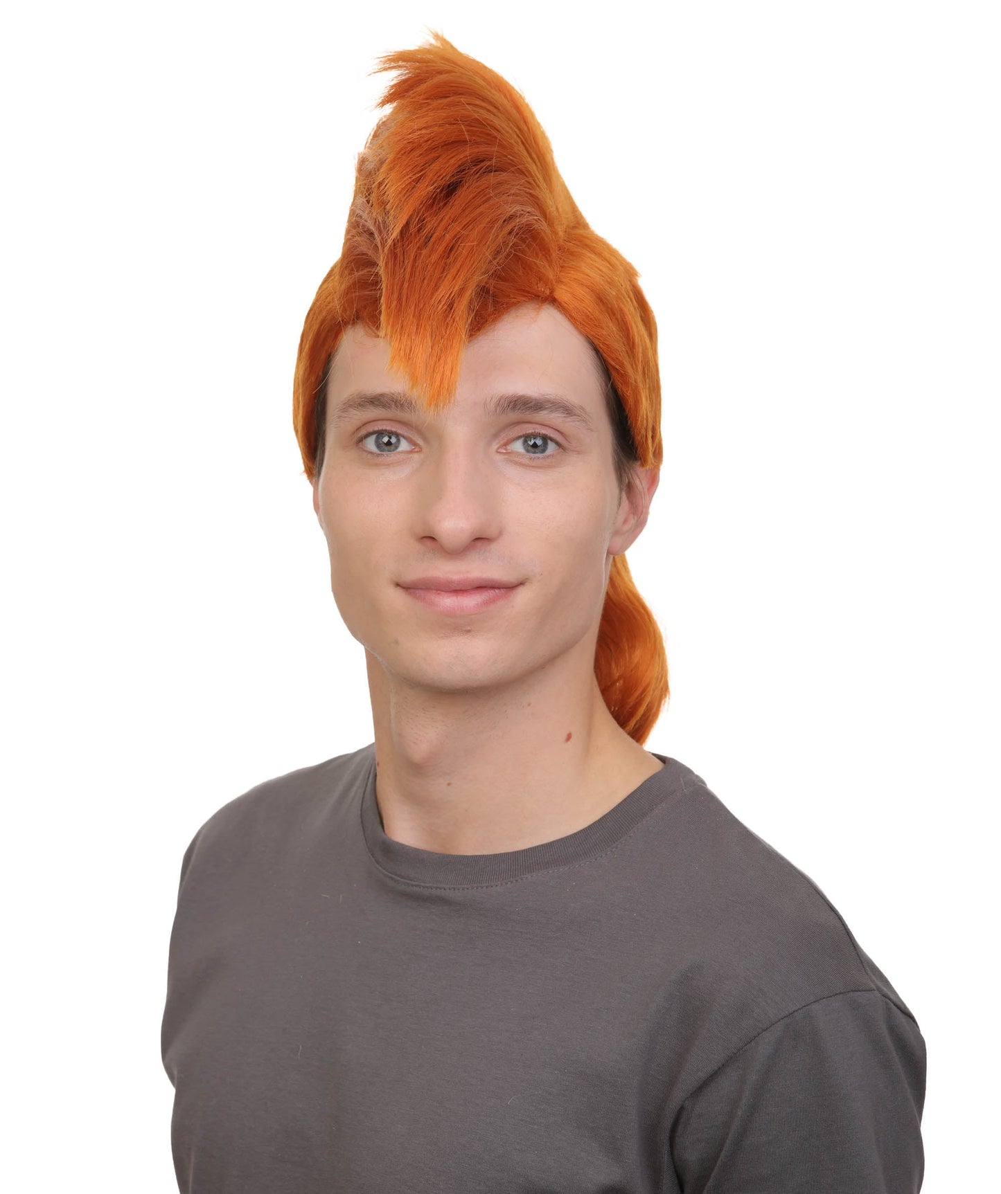 Adult Men’s  Animated Goofy Dog Movie Mohawk Wig | Multicolor Options | Perfect for Halloween | Flame-retardant Synthetic Fiber