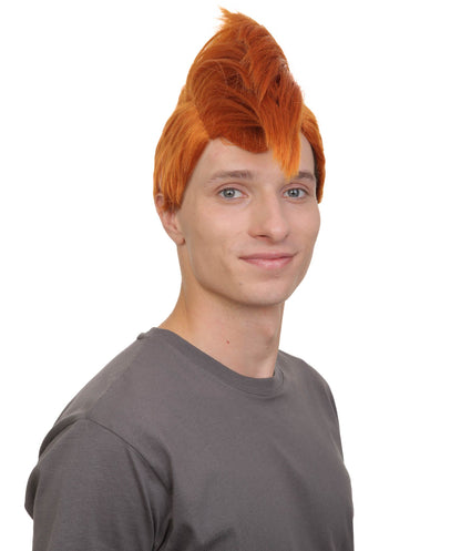 Adult Men’s  Animated Goofy Dog Movie Mohawk Wig | Multicolor Options | Perfect for Halloween | Flame-retardant Synthetic Fiber