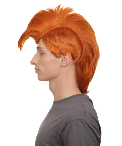 Adult Men’s  Animated Goofy Dog Movie Mohawk Wig | Multicolor Options | Perfect for Halloween | Flame-retardant Synthetic Fiber