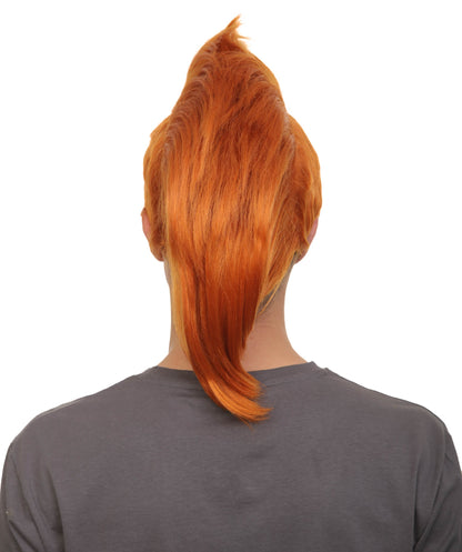 Adult Men’s  Animated Goofy Dog Movie Mohawk Wig | Multicolor Options | Perfect for Halloween | Flame-retardant Synthetic Fiber