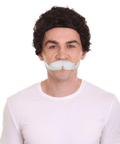 HPO Men's Realistic Fake Imperial Human Hair Mustache | Multiple Color Options