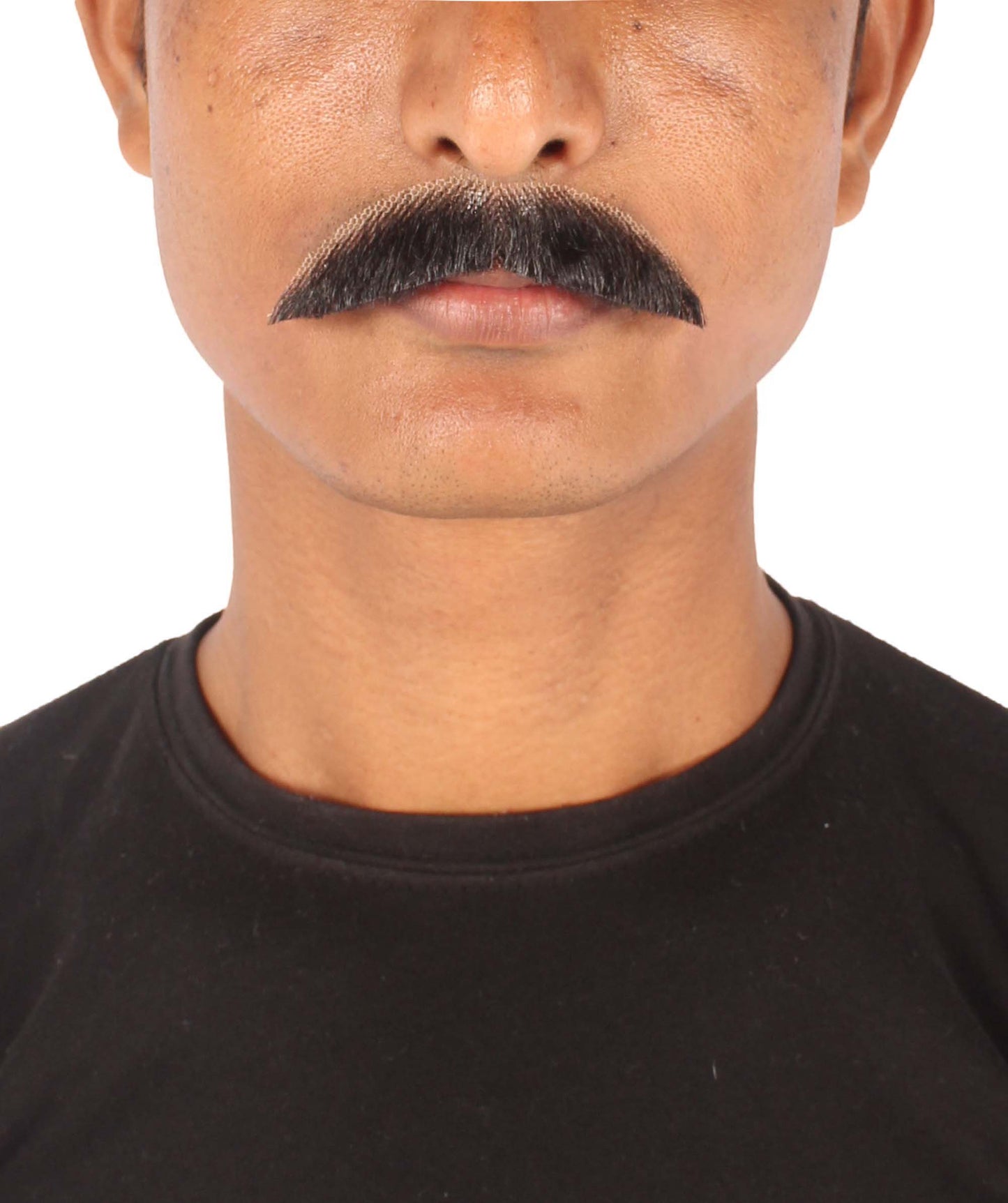 Men's Human Hair Moustache | Facial Hair Multiple Colours Option | HPO