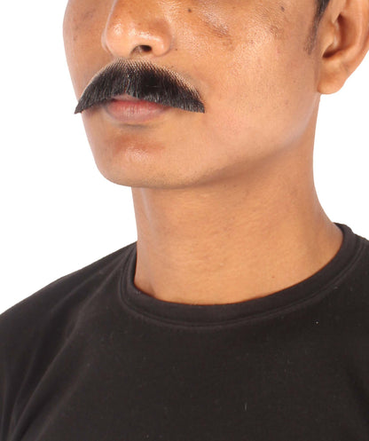 Men's Human Hair Moustache | Facial Hair Multiple Colours Option | HPO