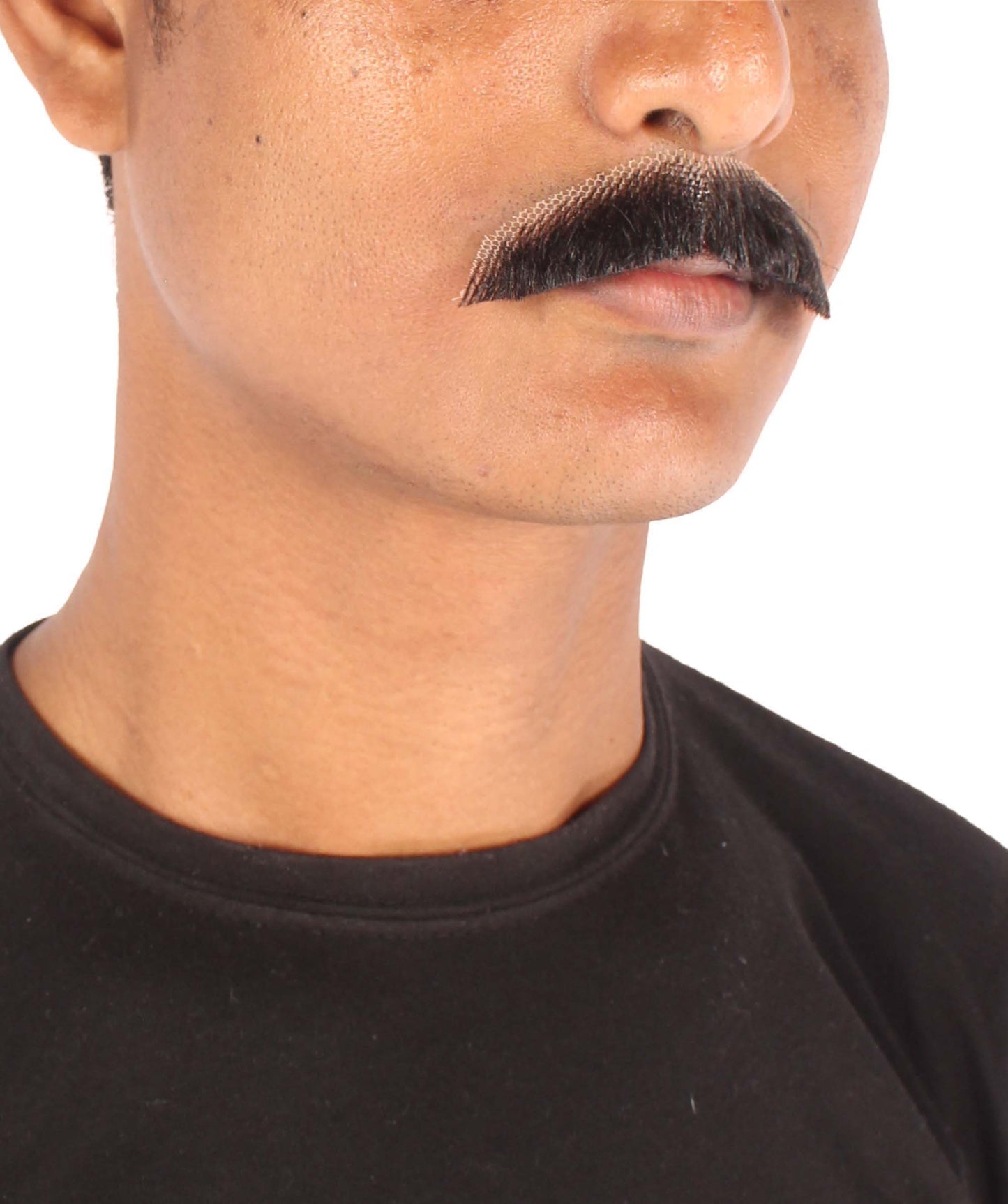 Men's Human Hair Moustache | Facial Hair Multiple Colours Option | HPO