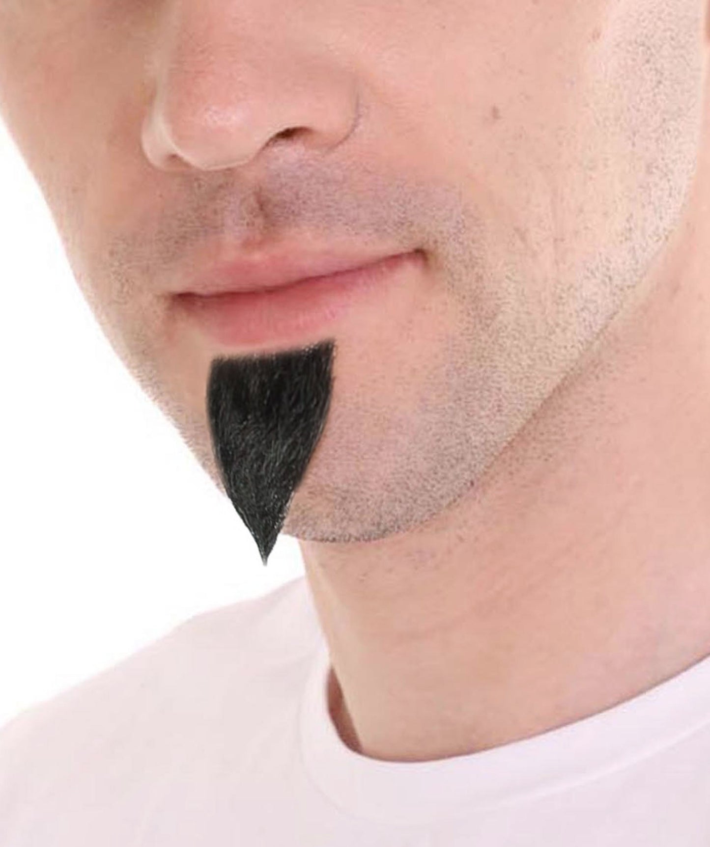 Men's Short Hair Van Dyke Beard | Black Facial