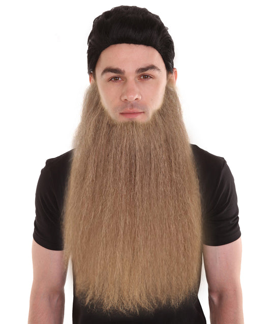 HPO  Men's Southern Fake Long Beard Set (Brown)