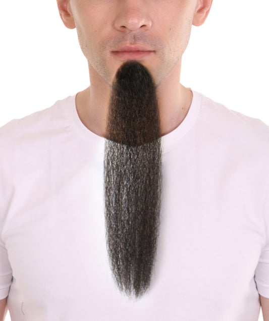 Men's Nepolean Imperial Long Beard | Black Synthetic Facial Hair | HPO