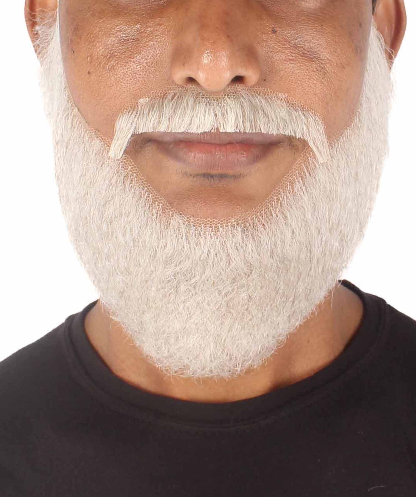 HPO Men's Synthetic Hair Long Beard Fancy Facial Hair Multiple Color Options