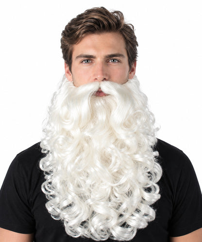 Men's Christmas Santa Body Suit Costume Bundle