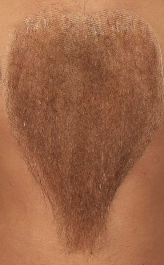 HPO Adult Men's Fake Human Hair Blend Realistic Chest Hair | Multiple Colors
