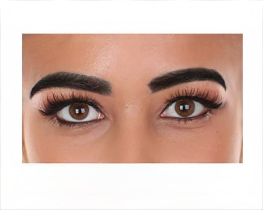 HPO Unisex Fake Human Hair Self Adhesive Bushy Eyebrows