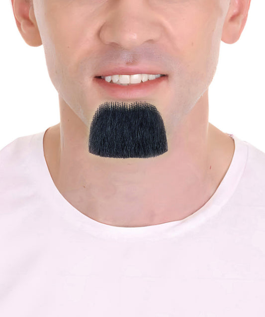 HPO Adult Men CHAPLIN Tash – Black Chaplin Mustache for Fun, Self-Adhesive Lightweight Synthetic Fiber Reusable