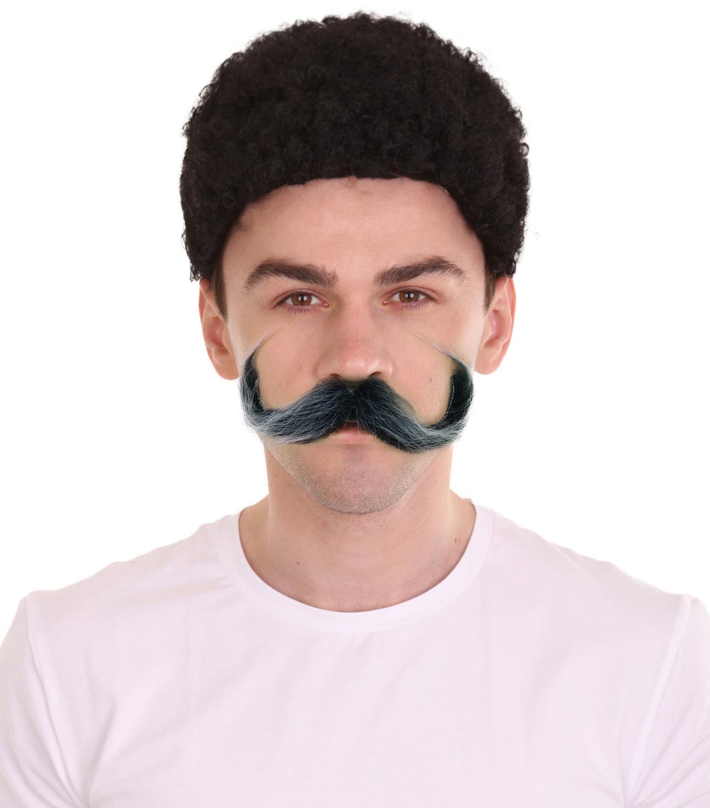 HPO Adult Men’s Cartoon-Inspired Characters Fake Beard and Mustache Set | Facial Hair for Playful Characters | Ideal for Halloween