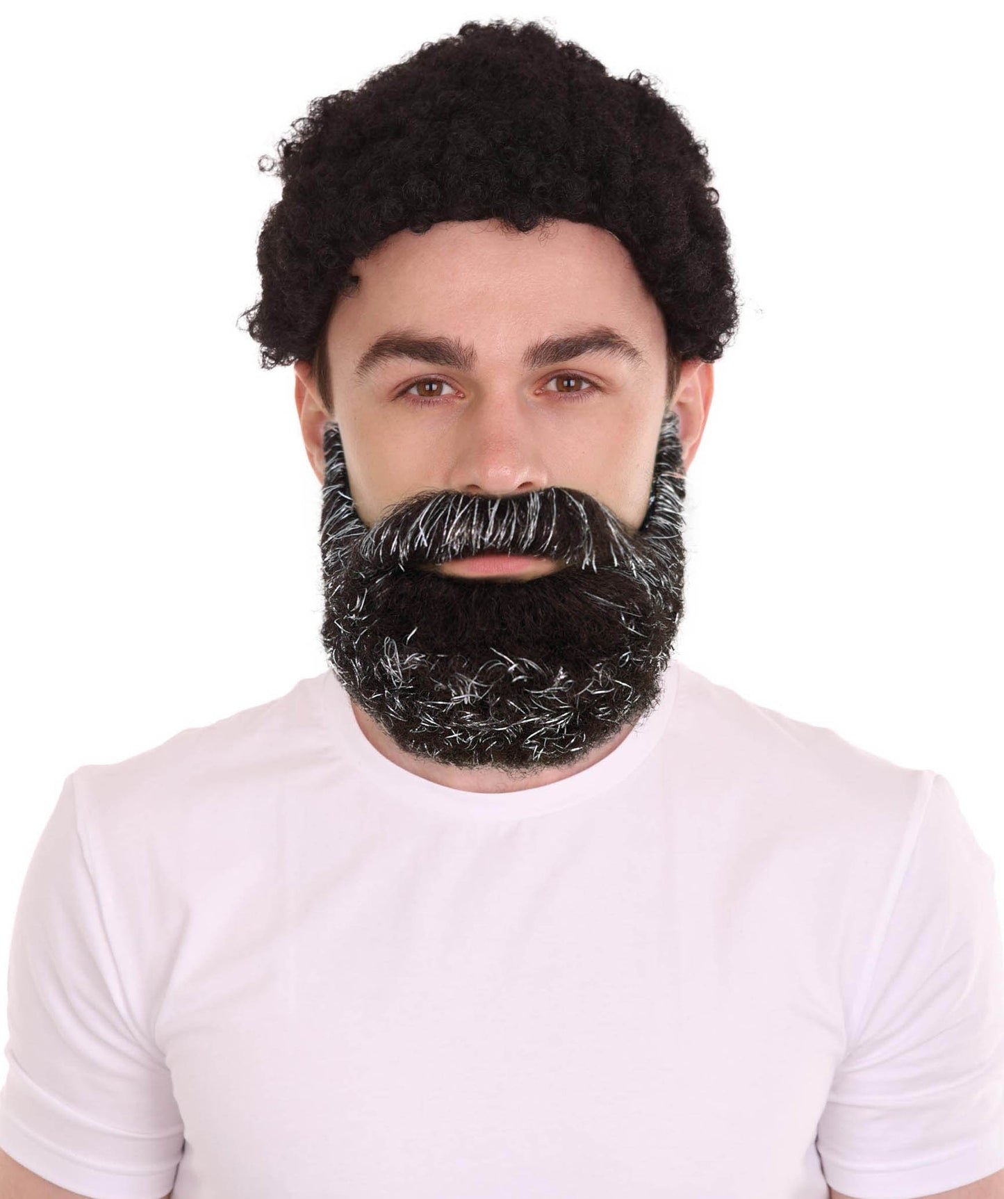 HPO Adult Men’s Portrait-Inspired Beard & Mustache Set | Realistic Costume Facial Hair Accessory