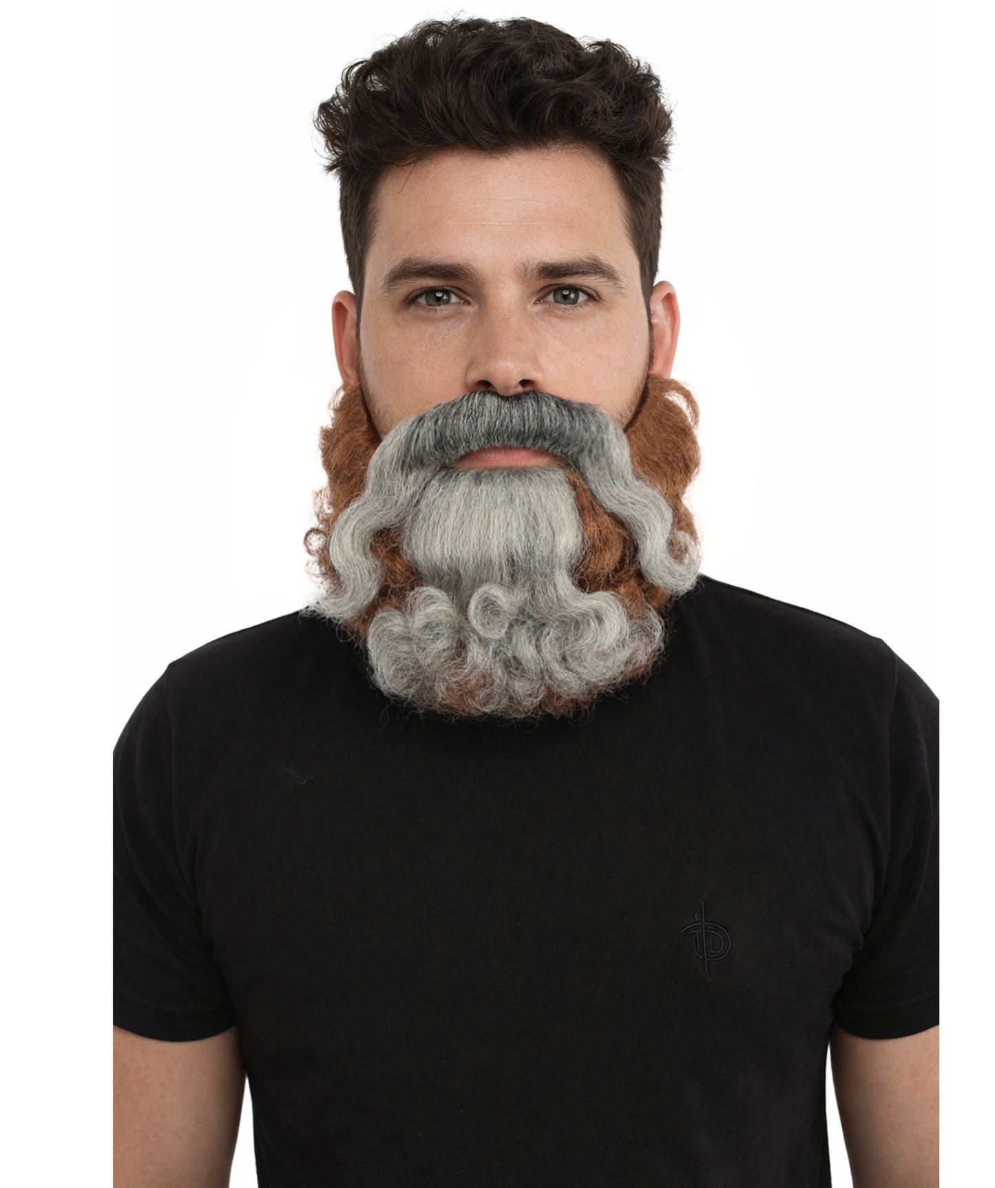HPO Men's Rugged Warrior Wig & Beard Set  – Beard for Costume Roleplay | Tough Soldier Look for Cosplay, Halloween, Film-Inspired Characters
