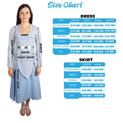 Women's Animated Fantasy Movie Fairy Godmother Fancy Bundle | Wig and Costume| Multiple Color and Size Options