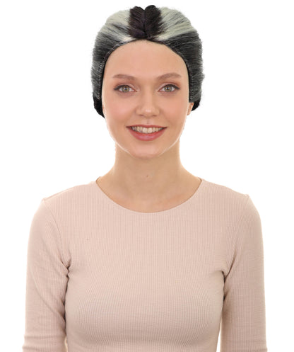 HPO Women’s Long Ponytail Wig | High Black & Blonde Ponytail Wig | Capless Cap Design