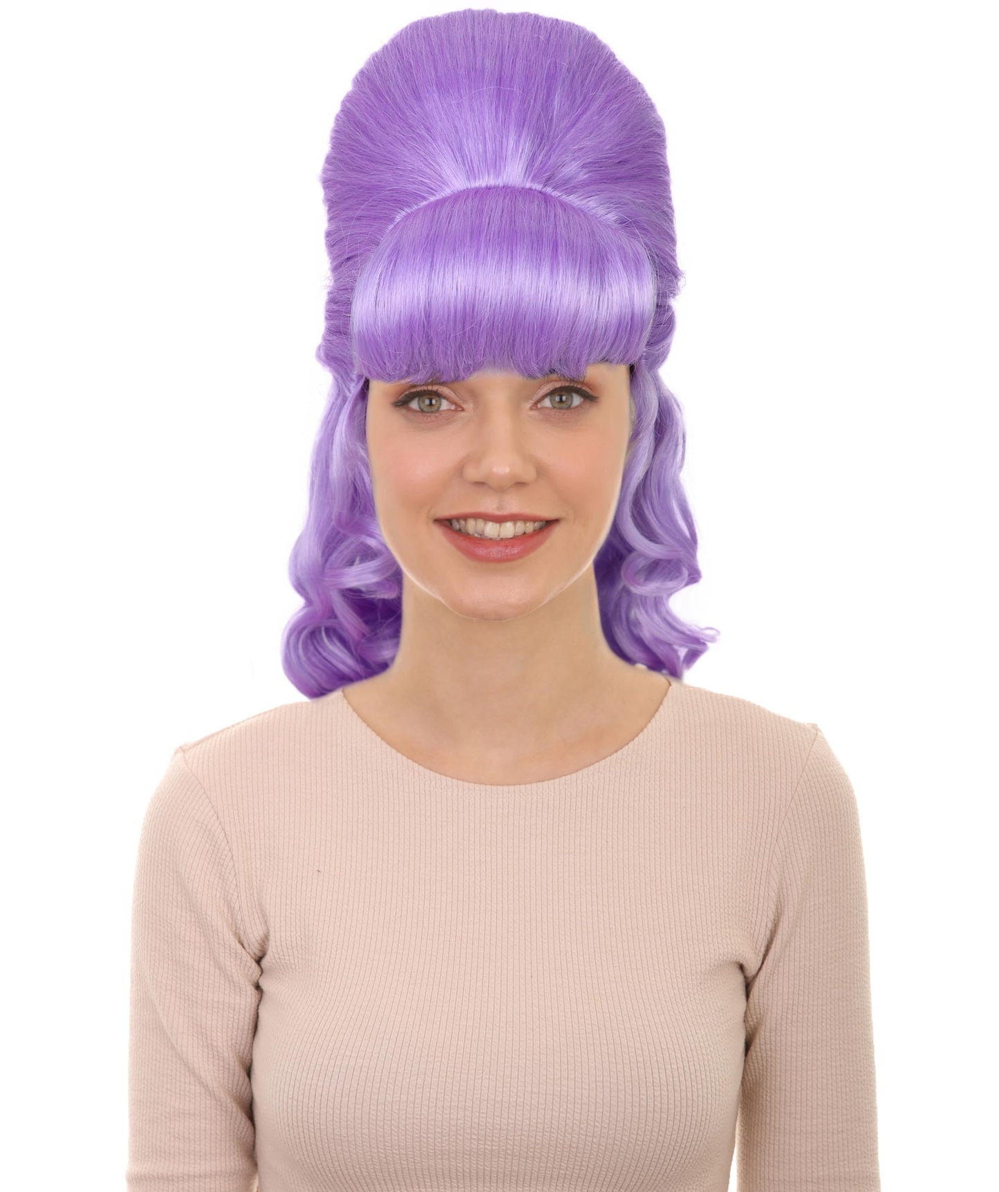 HPO Women's Class 60's Brown Half Updo Wig with Ponytail | Halloween  Wig | Flame-retardant Synthetic Fiber