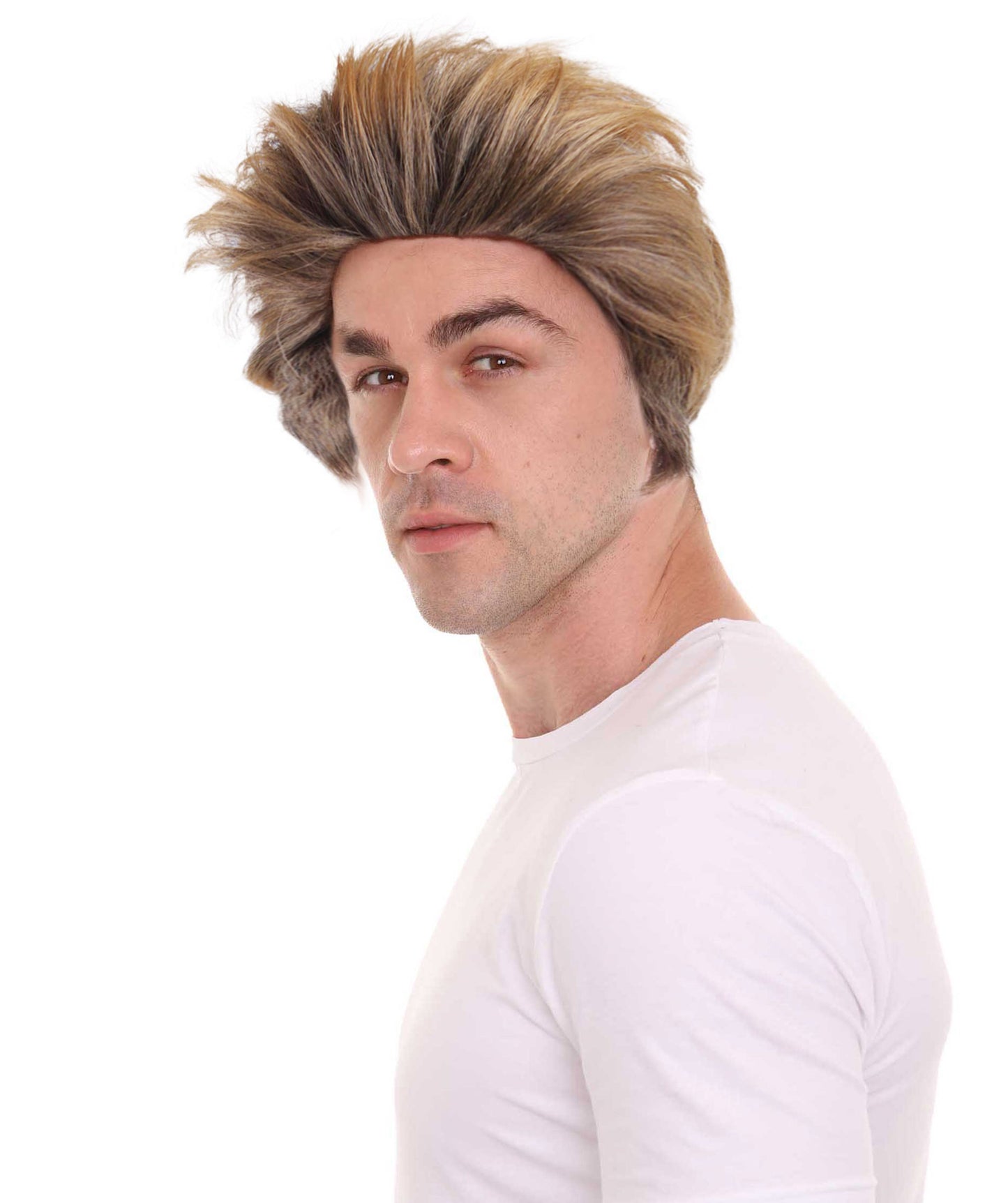 HPO Wrestler Wig | Brown Color Halloween Wigs