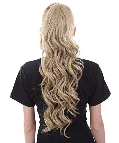 Styless Wavy Blonde High Heat Jaw Clip Synthetic Ponytail Extension (19.5 in)