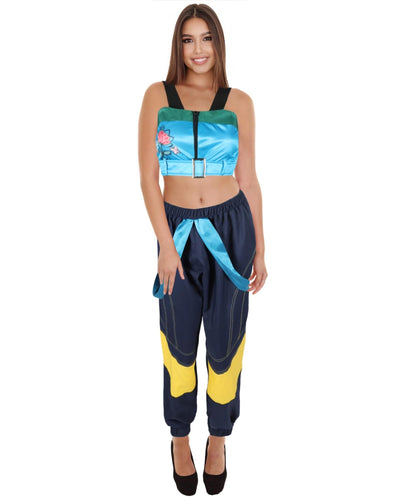 HPO Adult /Teen Women’s Character-Inspired Outfit with Top, Pants & Accessories | Fantasy Pop Idol  Costume | Halloween, Parties & Conventions