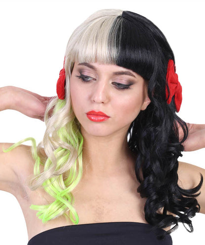 Long Wavy Multicolor Singer Wig