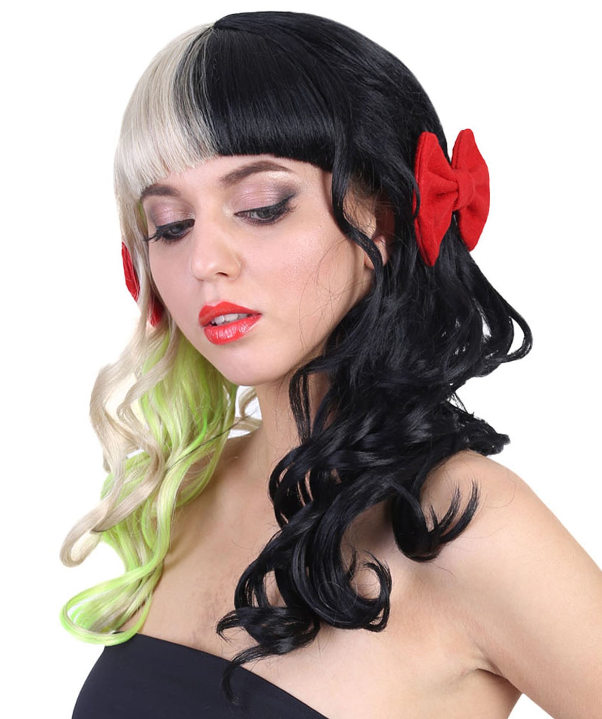 Long Wavy Multicolor Singer Wig