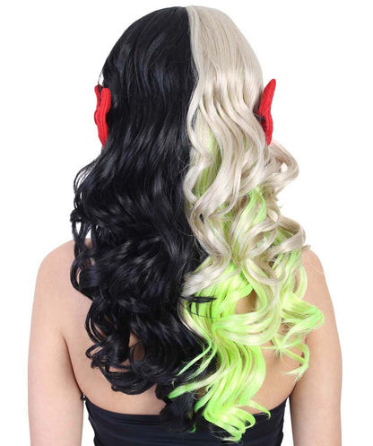 Long Wavy Multicolor Singer Wig