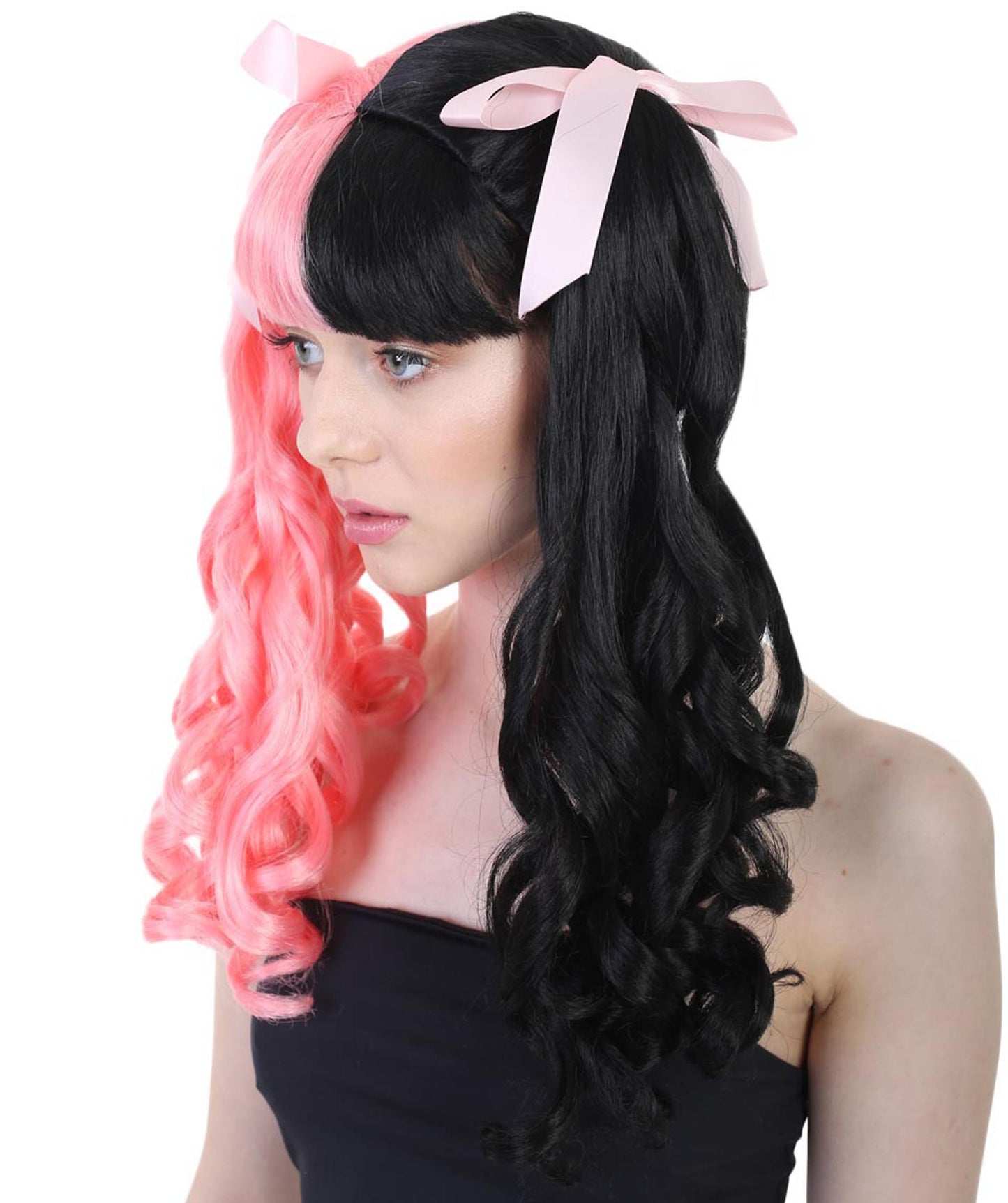 Pink & Black Celebrity Wig