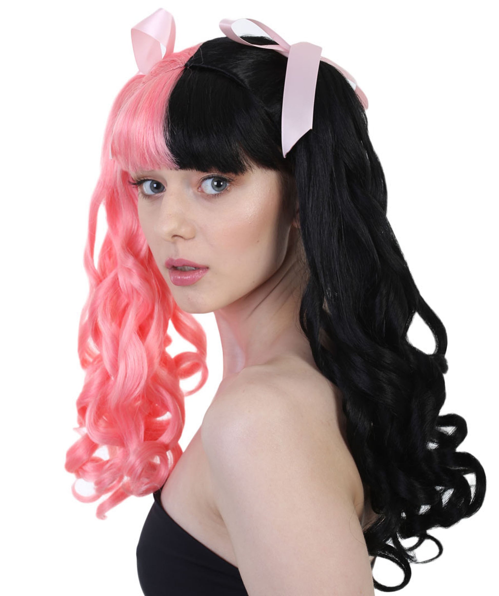 Pink & Black Celebrity Wig