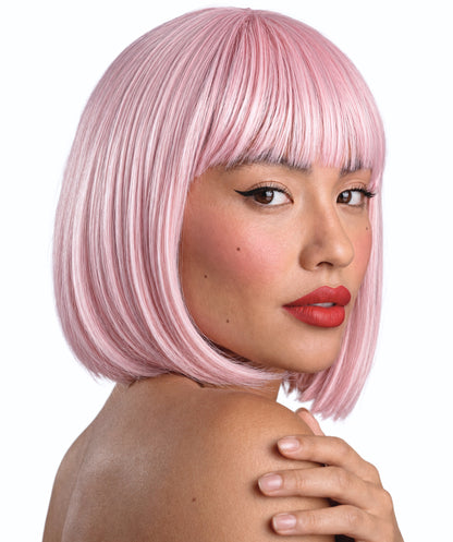 Women’s VIVA Jessie straight Wig Multicolor | Retro Shoulder-Length Hairpiece | High Heat Resistance fiber with Adjustable Breathable Cap for Halloween, Party & Stage