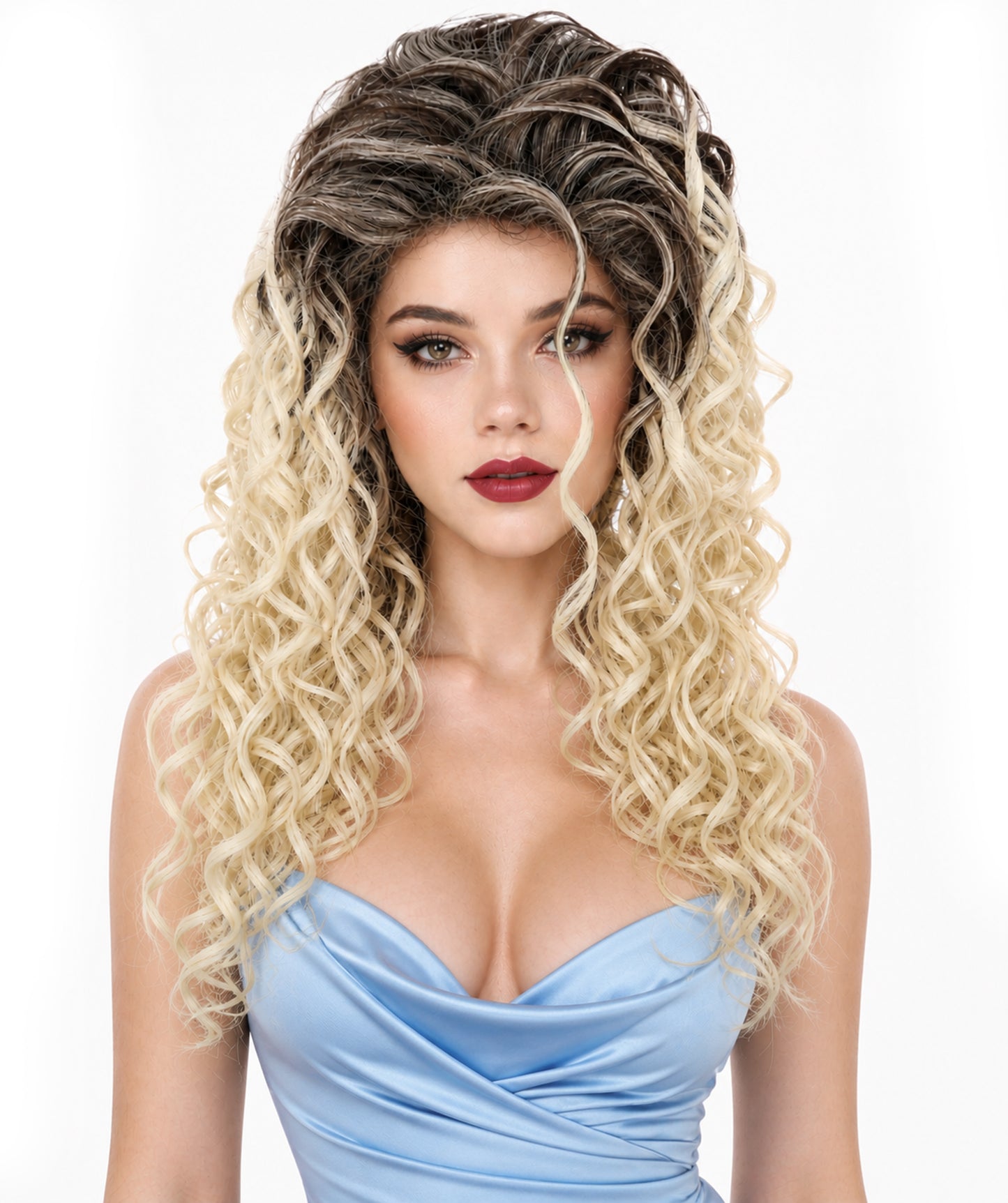 Women’s Iris Curly Wig | Natural Curl with Multiple Color Options | Ideal for a Bold, Elegant Look