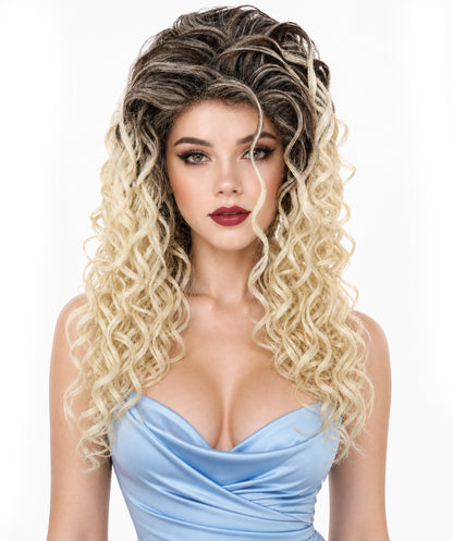 Women’s Iris Curly Wig | Natural Curl with Multiple Color Options | Ideal for a Bold, Elegant Look