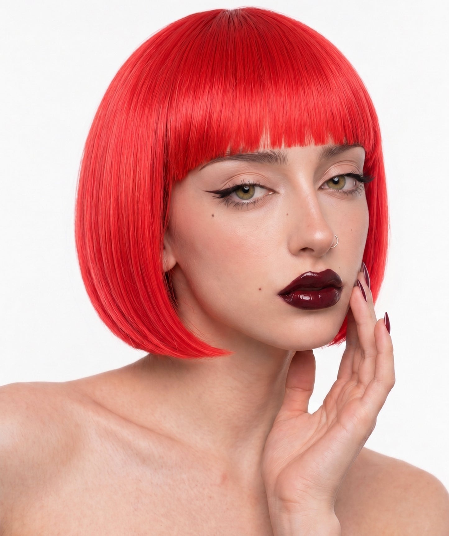 Women’s 10 Inch Margot Sleek Bob Multicolor Wig | Capless Wig with High Heat Resistance fiber| Ideal for Halloween, Cosplay, Themed Parties, and Fashion Statements