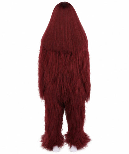 HPO Teen Extreme Hairy Person Costume Bundle & Mask Set - Full-Body Hair Suit Extra-Long Costume Wig for Halloween, Cosplay & Parties - Multiple Color Options