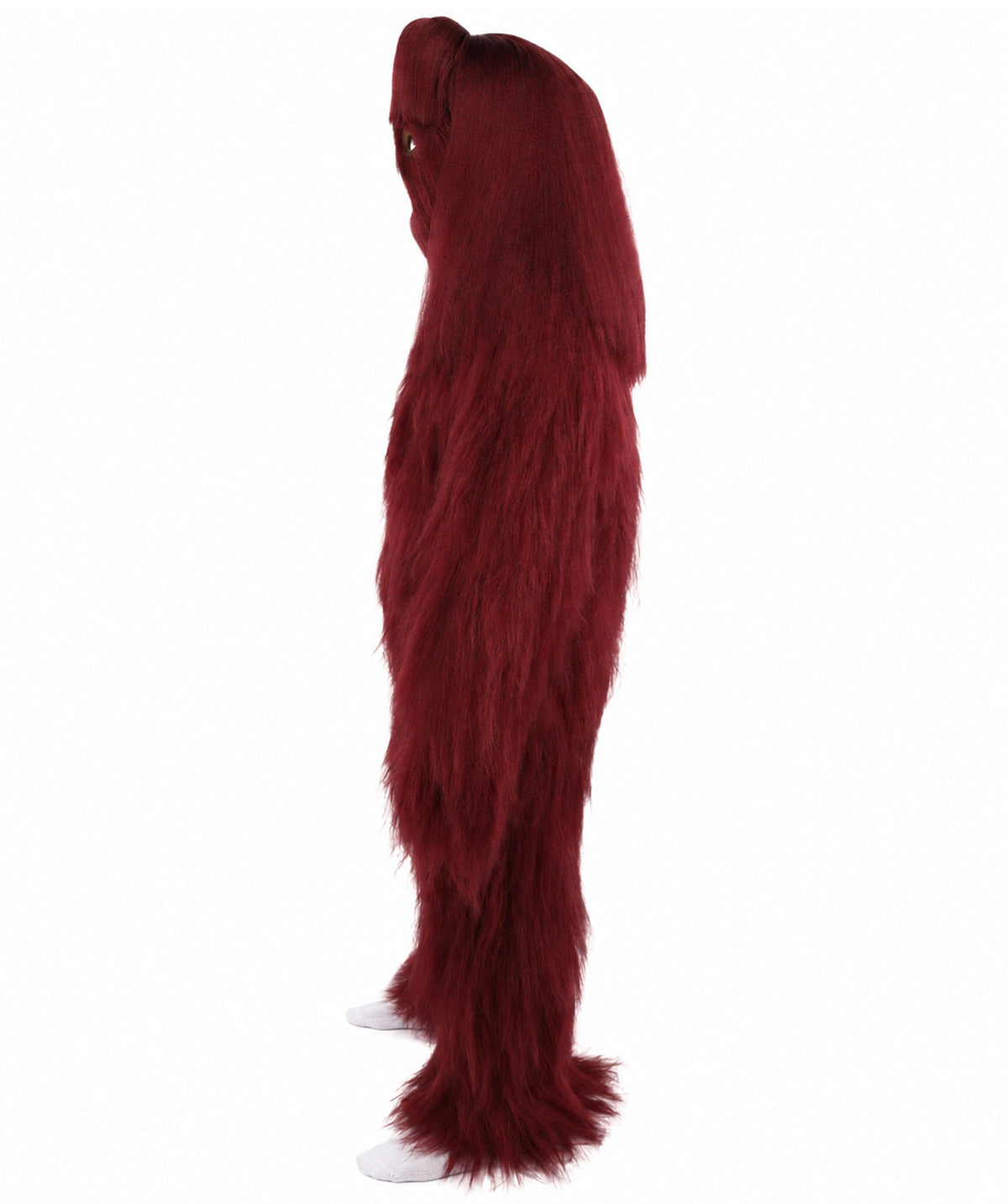 HPO Teen Extreme Hairy Person Costume Bundle & Mask Set - Full-Body Hair Suit Extra-Long Costume Wig for Halloween, Cosplay & Parties - Multiple Color Options