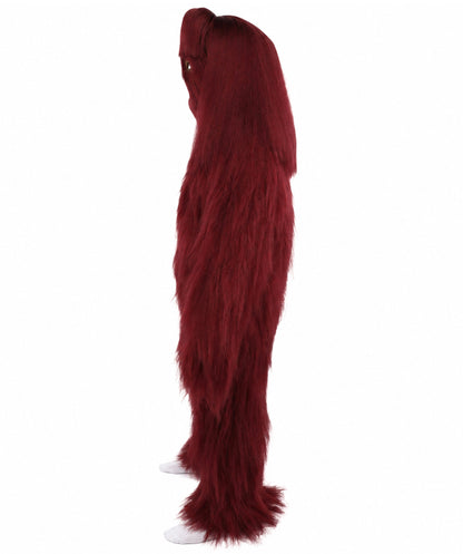 HPO Teen Extreme Hairy Person Costume Bundle & Mask Set - Full-Body Hair Suit Extra-Long Costume Wig for Halloween, Cosplay & Parties - Multiple Color Options
